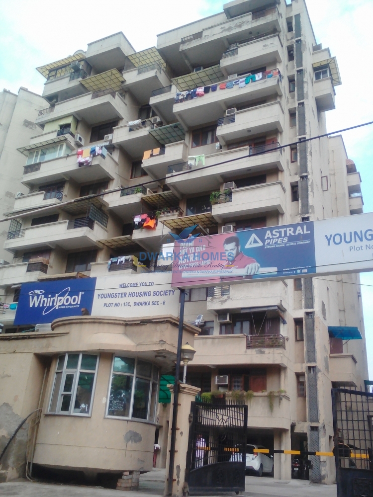 3Bhk Flat For Rent In Youngsters Apartment Sector-6 Dwarka New Delhi.