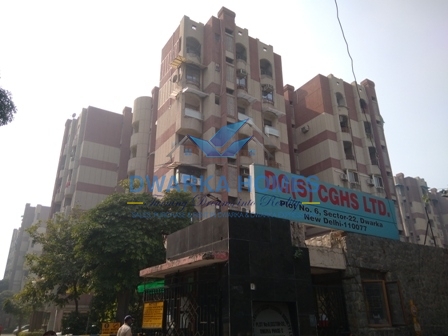 3 Bedroom 2 Bathroom society flat for sale in CGHS DGS Apartments Sector 22 Dwarka, Delhi 