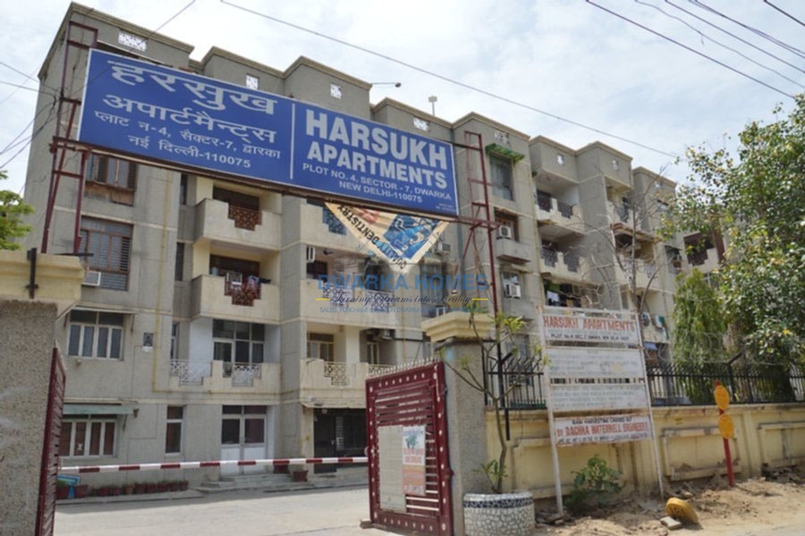 3BHK 3Baths Residential Apartment for Sale in Harsukh Apartments, Sector 7 Dwarka